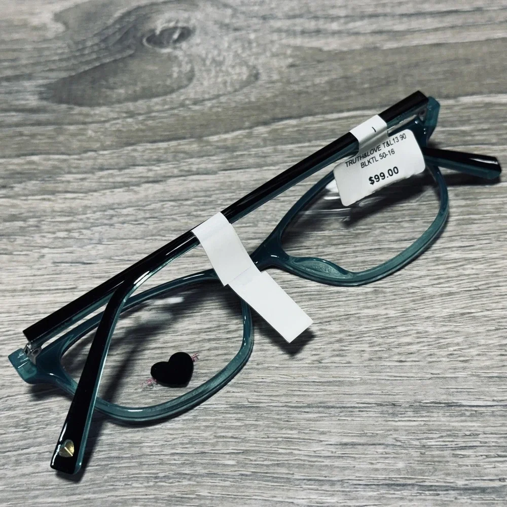 Truth & Love T&L 13 COL 90 Eyeglass Frames Womens 50-16-140 Green Oval Optical